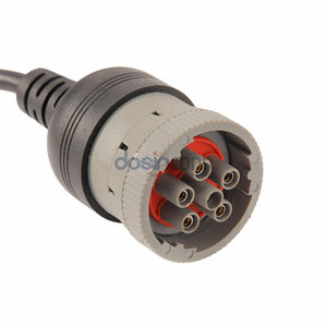 J1939 9Pin J1708 6Pin Stecker an OBD2 16Pin Anschluss kabel 1 in <span class=keywords><strong>2</strong></span> OBD <span class=keywords><strong>2</strong></span> Kabel - Product Image 3
