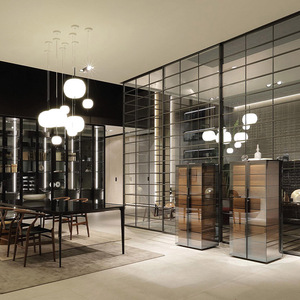 Custom Mid Century Luxury Bar Hall Buffet Cabinet Sofa <strong>Design</strong> Tall Sideboard Modern Glass Showcase <strong>Closet</strong> for Home Dining Room - Product Image 4