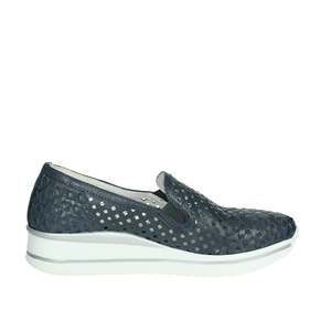Cinzia Soft Chaussures épaisses en cuir perforé bleu pour femme 37 39 40 41 - Product Image 3