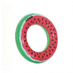 Bouée gonflable Pastèque et Donut pour enfants en PVC pailleté - Product Image 1