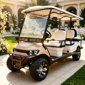 Voiturette de golf électrique fiable 6 places, tout-terrain, haute performance, résistante aux intempéries, compatible OEM/ODM, pour installations de golf en station balnéaire - Product Image 1