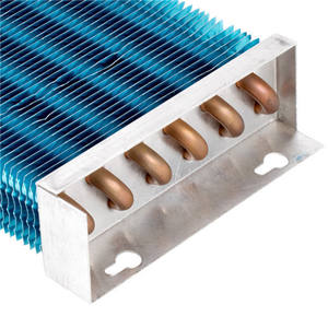 مبادل حراري لثلاجة وسخان هواء، ملف تبريد للماء الساخن، ملف تبريد نحاسي بأنابيب نحاسية وزعانف ألومنيوم زرقاء، مكثف جاف، ملف تبخير - Product Image 3