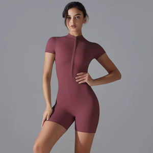 Combinaison de yoga pour femme, nouvelle collection printemps, séchage rapide, effet push-up fessier, pour le sport et la gym, en tricot - Product Image 1