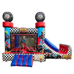Kommerzielle Monster Truck Kleinkind Mini Infla table Bounce House Combo Kinder Indoor aufblasbare Türsteher Spring burg - Product Image 1