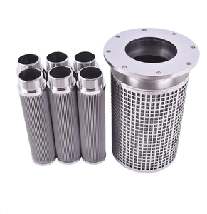 ตลับกรองสกรีนทรงกระบอกสแตนเลสสำหรับอุตสาหกรรมอาหารหรือเคมี - Product Image 2