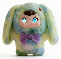 Peluche intelligente PG17 Lapin à longues oreilles avec contrôle par application et Wi-Fi, mémoire longue durée, fonction de racontage d'histoires, commande vocale et mise à jour OTA