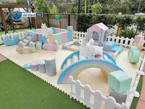 Aire de jeu commerciale de luxe pastel sur mesure Ensemble de jeu souple Terrain de jeu intérieur - Product Image 5