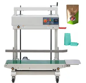 15Kg Grote Zak Sealer Machine Verticale Doorlopende Zak Afdichting Machine Band Sealer Met Hoge Kwaliteit