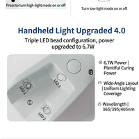 Lampu Pengering Kuku Genggam BabyGenia 4.0 Tanpa Kabel UV/LED 6.7W 3400mAh Baterai Pengisian Cepat Sensor Mode Getaran Daya Tinggi/Rendah