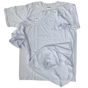 Современная Стильная мужская футболка U.DD 220 г # чистая белая одежда с коротким рукавом трикотажная мужская рубашка оптом - Product Image 4