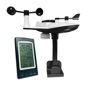 Thermomètre météo numérique à affichage couleur pour station météo avec horloge atomique, station de prévision avec calendrier - Product Image 3