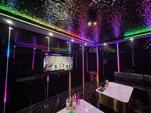 Cabine de karaoké mobile modulaire préfabriquée <span class=keywords><strong>en</strong></span> conteneur avec éclairage LED de luxe insonorisé pour bar à domicile/fête/divertissement - Product Image 5