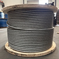 Verzinktes/Stahlbeschichtetes 6x36 ASTM Stahlseil 16mm Schwarz Oxidiert Hochwertig Schweißbar Biegbar Anpassbar für