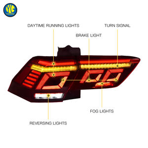 Feux arrière LED YU GUANG pour Volkswagen VW <span class=keywords><strong>Tiguan</strong></span> 2017-2023, Plug and Play, feux de brouillard rouges et feux de freinage, feux arrière - Product Image 5