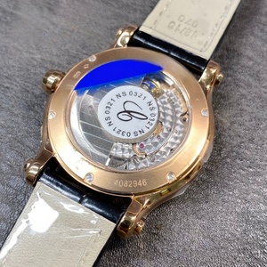 Montre mécanique de luxe pour hommes et femmes, de haute qualité, légère, en acier inoxydable, Happy 7 pièces, avec diamants, Chopardes - Product Image 4