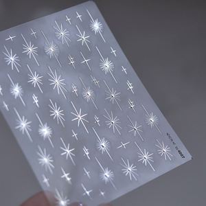 Autocollants pour ongles en cristal d'or et d'<span class=keywords><strong>argent</strong></span> 5D, autocollants pour ongles en cristal de diamant, autocollants pour ongles en cristal de diamant scintillants, autocollants pour ongles en cristal de diamant laser, autocollants adhésifs pour ongles scintillants - Product Image 5