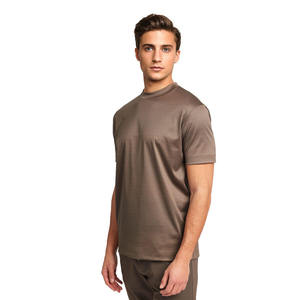 Camisetas Gingtto Custom Shine para Hombre, Corte Ajustado, Manga Corta, 180g, Algodón Mercerizado, Transpirable, Anti-UV, Ecológico, Casual, Tejido - Product Image 5