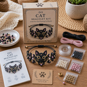 Kit de Pulseras de Cuentas de Animales DIY al por Mayor, Suministros Completos para Pulseras Tejidas a Mano, Todos los Materiales Incluidos, Set de Regalo - Product Image 3
