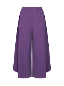 กางเกงขายาวทรงตรงจีบพลีทสไตล์ลำลองสำหรับผู้หญิง หลายสี ทรงปกติ สไตล์เกาหลี ผลิตจากโพลีเอสเตอร์ 100% ระบายอากาศได้ดี เหมาะสำหรับฤดูร้อน ขายส่ง - Product Image 2