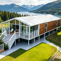 Maison conteneur extensible FLKT, résistante à la rouille et à l'eau, garantie 2 ans, usine source, maison préfabriquée moderne de luxe