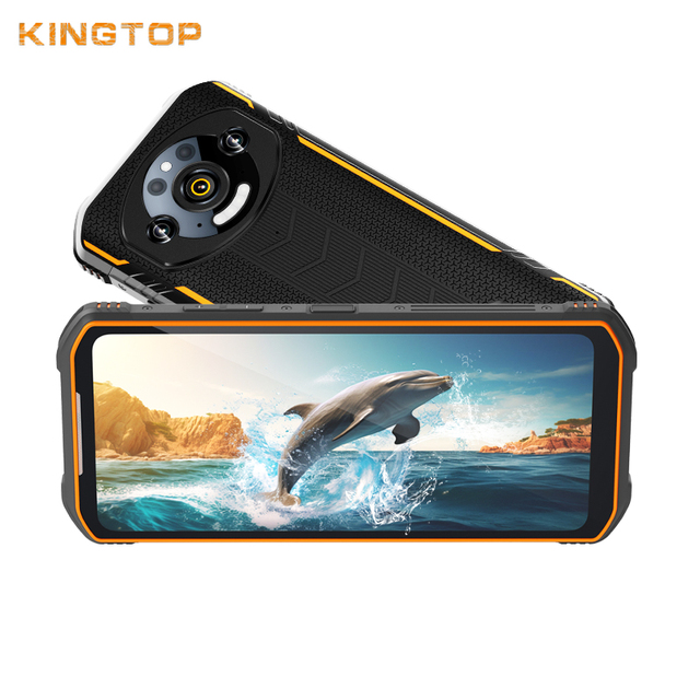 Ultra-Slim 8GB+256GB Rugged Android 13 Smartphone 9600mAh Octa Core 64MP Camera 5G CDMA Waterproof IP68 FHD LCD Display French