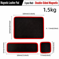 Ensemble de tapis magnétiques robustes pour outils, 3 pièces, 25 lb, 40 lb, organisateur de pièces flexible pour mécaniciens, garage automobile, atelier