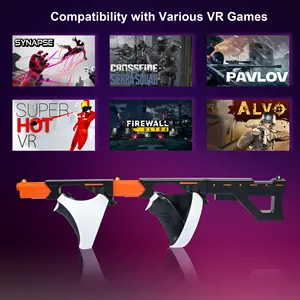 VR Gunstock <span class=keywords><strong>PSVR2</strong></span> Accessoires pour PS VR2 Contrôleur d'aspiration magnétique Gun Stock avec bandoulière Divers jeux VR Pistolet - Product Image 4