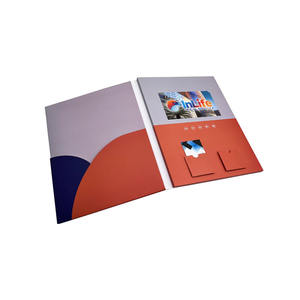 Brochure vidéo numérique avec écran LCD et pochette, idéale pour la promotion - Fournisseur direct usine - Product Image 4