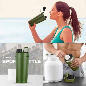 20oz Double Wall Leakproof Insulated Stainless Steel Shaker <strong>Bottle</strong> for Protein Mixes Kids <strong>Bottle</strong> Water - Product Image 6