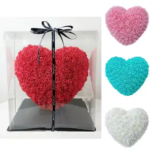Moederdag Cadeau 2023 Valentijnsdag Cadeau Geconserveerd Bloembak Op Maat Gemaakte Bloembakken Liefde Hartvorm Schuim Pe Rose Kunstmatig