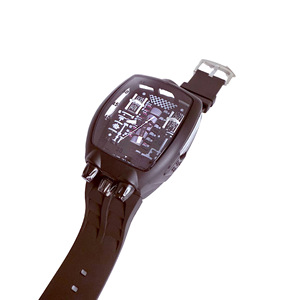 Montre Homme Série Moteur Best-Seller Transfrontalier Mouvement Quartz Boîtier Acrylique Lumineux Bracelet Silicone Tendance Distinctive - Product Image 4