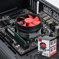 Refroidisseur CPU discret en stock pour I5 LGA 1200 115x 1150 1151, ailettes en cuivre et aluminium avec ventilateur PWM 4 broches rond, pour serveur PC