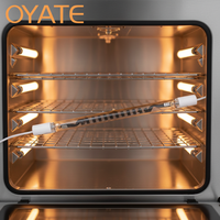 Élément chauffant infrarouge en fibre de carbone plaqué or 230V 1500W pour four de séchage alimentaire