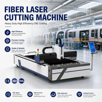 Découpeuse laser à fibre CNC HX-LPB à plateforme unique robuste pour la découpe de tôles en acier inoxydable et en aluminium
