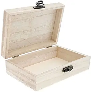 未完成的定制标志铰链松木盒带盖印刷标志木礼品盒包装批发带滑盖