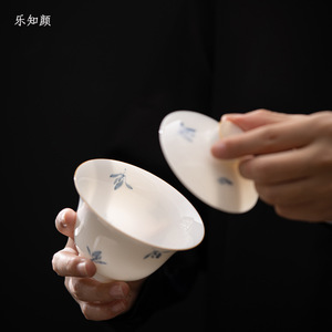 Dispositivo per la preparazione del tè in ceramica di Phalaenopsis Gaiwan Kung Fu Set da tè Anti-scottatura per uso domestico - Product Image 5