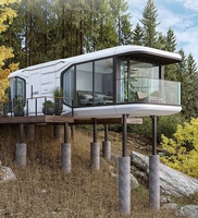 Cabine préfabriquée mobile, maison conteneur, capsule spatiale préfabriquée économique, maison capsule