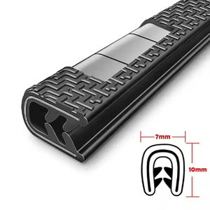 यूनिवर्सल एक्सेसरीसः ऑटोमोटिव डोर एज गार्ड, यू-आकार के रबर सीलिंग ट्रिम्स, अधिकांश ऑटोमोटिव कस्टम कटिंग के लिए उपयुक्त - Product Image 2