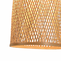 Lámpara de Techo LED Ikaia de Diseño Moderno, 24W, E27, Base de Acero, Interruptor de Bambú, Alta Calidad, Segura y Estable, Montaje en Superficie, para Hogar y Oficina
