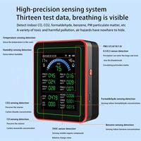Analyseur d'air intelligent ZN-MT32 avec journal de données exportable, connectivité Wi-Fi et détection précise du HCHO pour une évaluation fiable