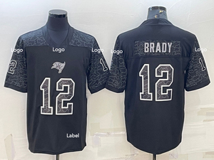 Maglie di Alta Qualità per Football Americano 2025 dei Buccaneers # Maglia da Football BRADY 12 per Giovani, Bambini, Donne e Uomini - Product Image 2