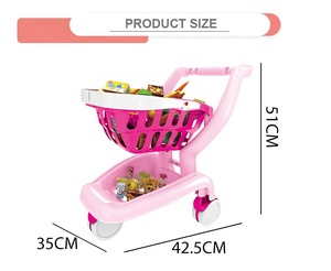 2in1 fingir juego <span class=keywords><strong>super</strong></span> mercado carro juguete carrito de compras para los niños - Product Image 6