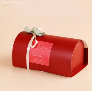 กล่องม้วนเค้กคริสต์มาสกล่องกลมบรรจุสำหรับขนมหวานชายามบ่าย - Product Image 6