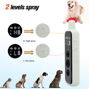 Collier <span class=keywords><strong>anti</strong></span>-<span class=keywords><strong>aboiement</strong></span> intelligent pour chien avec pulvérisation à distance, 2 niveaux réglables, étanche IPX5 - Product Image 2