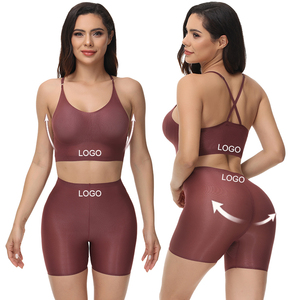 Set di <span class=keywords><strong>collant</strong></span> e reggiseno da corsa a <span class=keywords><strong>vita</strong></span> alta da donna pantaloncini da palestra Yoga reggiseno sportivo Set di pantaloncini da Fitness <span class=keywords><strong>senza</strong></span> <span class=keywords><strong>cuciture</strong></span> - Product Image 1