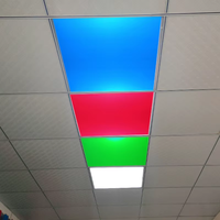 40W RGBW Tuya App WiFi Smart LED Panel Light Dimmable CCT Slim Encastré Carré pour Plafond Décoration Éclairage