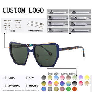 Gafas de Sol Hexagonales Unisex con Montura Completa, Lentes con Degradado Oscuro, 100% Protección UV, Estilo Moderno para Adultos - Product Image 2