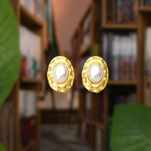 ต่างหูมุก สแตนเลส 316L ชุบทอง PVD ทนทาน ใช้งานได้ยาวนาน - Product Image 3