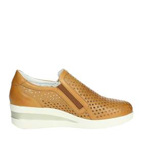 Sandalias de cuña de cuero sin cordones para mujer Cinzia Soft, talla 36 37 38 39 40 - Product Image 3