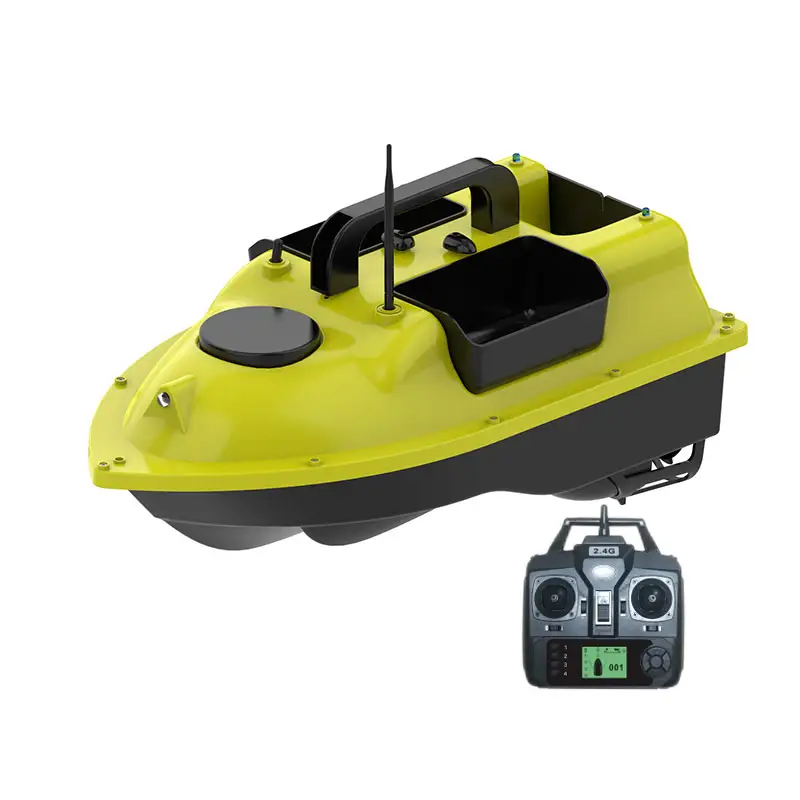 New Style 500m Remote Control Nesting boat Smart RC Three Hoppers Fishing Bait Boat 2kg Load